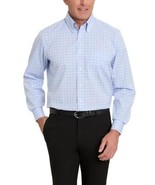 Kirkland Signature Mens Dress Shirt Blue Turquoise Plaid Wrinkle Free No... - $48.99