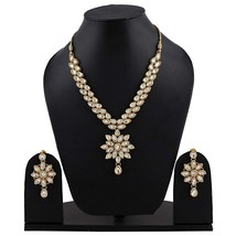 Necklace Set For Women Traditional Kundan Jewelry Party wear accessory - £16.46 GBP