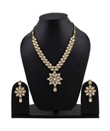 Necklace Set For Women Traditional Kundan Jewelry Party wear accessory - £16.19 GBP