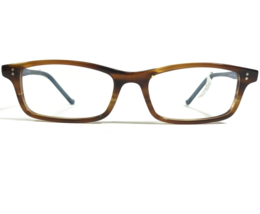 Morgenthal Frederics Eyeglasses Frames 125 LEO Brown Blue Rectangular 51-17-135 - £74.59 GBP