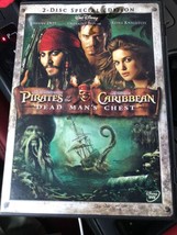 Pirates of the Caribbean Dead Mans Chest (DVD, 2006) 2-Disc Special Edition Depp - £3.14 GBP