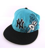 New York Yankees 59fifty, 7 1/4 fittet Hat, Aqua Blue  MLB Bat and Hat - £6.45 GBP