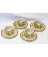 PTS International Interiors Newbury Cups and Saucers  4 Cups 4 Saucers - $26.84 CAD