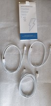 Lot of 3 Data Sync &amp; High Speed USB-C Premium Charger Cable 6 Ft &amp; 3 Ft ... - $168.42 MXN
