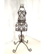 VTG Wrought Iron Wire Metal Doll Dress Form 26.5&quot; Tall Display Mannequin... - $54.33 CAD