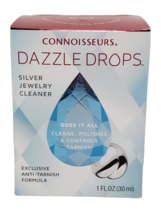 Connoisseurs Dazzle Drops Silver Jewelry Cleaner 1 fl oz Polishes Anti-Tarnish - £7.15 GBP