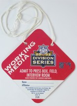 2002 MLB National League Division Series Working Media Press Pass Badge Rare - £23.52 GBP