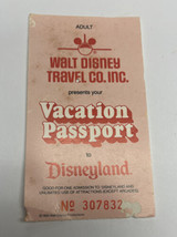 Walt Disney Travel Co Vacation Passport Disneyland 1985 Used - £7.87 GBP