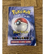 1999 Pokemon Rule Book Version 3 - $12.06 CAD