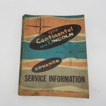 1958 Continental and Lincoln Advance Service Information Manual - £6.99 GBP