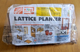 Home Depot Lattice Planter Kids Workshop Kit Pin Included April 2024 wood build - £11.66 GBP