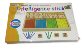 Math Mathematical Intelligence Stick Counting Wood Numbers Children Scho... - £12.22 GBP