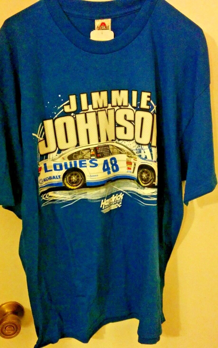 Primary image for NASCAR JIMMIE JOHNSON #48 MEN'S BLUE COTTON T-SHIRT NEW