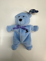 Planet Plush &quot;Windy&quot; The Chicago Bear by Sally Winey 1998 Blue Beanie #6333 - $5.87