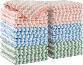 Microfiber Cleaning Cloth Kitchen Towels for Dish Drying Washing Absorbent Strea - £30.06 GBP