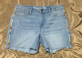 seven7 shorts womens Sz 6 light blue jean stretch denim w31 inseam 5 - £9.48 GBP