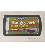 1974 Topps Wacky Packages Hungry Jerk Hockey Puck Sticker Card Tan Back ... - £11.52 GBP
