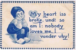 Postcard My Heart Is Broke I Vonder Vhy - $6.92