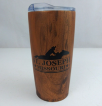 St. Joseph Missouri Pony Express Rider Design Souvenir Travel Coffee Cup - £11.62 GBP