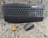 Logitech K850 Wireless Bluetooth PC Keyboard - Black + M706 Mouse (B) - £22.29 GBP