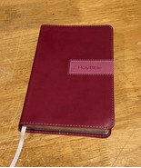 2011 NIV Holy Bible Zondervan Italian Duo-Tone (small print) Pink Faux L... - $17.81
