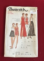 Vtg Butterick Pattern 6656 Misses 10 Uncut FF Dress Top Skirt Pants Shorts - $8.42