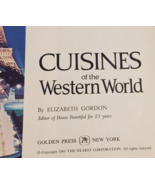 vintage 60&#39;s Cookbook Cuisines of the Western World hardcover - $6.93