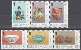 Isle of Man 86a-91a MNH Manx Ceramic Art Europa Sculpture ZAYIX 041322SM11M	 - £1.17 GBP