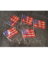 Set Of 5 VINTAGE NOMA AMERICAN FLAG PATHWAY MARKERS Indoor/outdoor No St... - €51,95 EUR