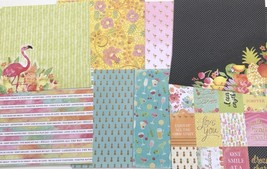 Scrapbooking Paper Lots of 24 12x12&quot; Sheets Set #23-Double-Sided Cardsto... - $15.00