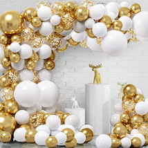 Balloons Garland Arch Kit,Metallic Gold Late/Platinum Garlandx,Wedding, ... - $21.99