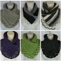 Crochet lacey Charma neck warmer scarf pattern PATTERN ONLY Quick Simple Easy - £6.18 GBP