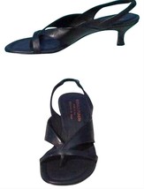 Donald Pliner Couture Metallic Leather Shoe Practical Sandal Comfort 6 $... - £88.38 GBP
