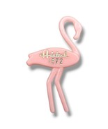 Vintage 1972 HIALEAH PARK Race Track Florida Pink Flamingo Plastic Pin B... - $19.95