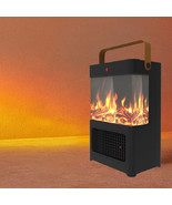 Electric Fireplace Heater: 1500W Portable Space Heater with 3D LED Flame - €78,90 EUR