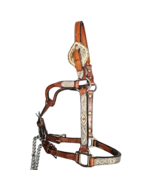 Kathy&#39;s Sterling Silver Overlay Weanling Western Show Halter with Tory Lead - $301.94