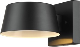 Globe Electric 44782 Maisel Modern 1-Light LED Outdoor Wall Sconce - Matte Black - £30.57 GBP