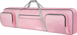 88 Key Keyboard Case for Women (Size: 53.5&quot;X13.8&quot;X6.8&quot;), Padded Piano Case with  - £53.11 GBP
