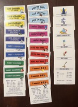 1999 Monopoly Looney Tunes Edition Replacement Parts **All Property Cards” - £7.68 GBP