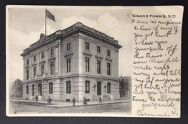 New Federal Building Post Office Court House Grand Forks North Dakota PC 1907 - £7.98 GBP