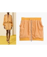 $89 ZARA GOLD SATIN EFFECT SRPLS MINI SKIRT XS-S - $64.99