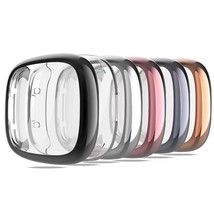 Screen Protector Compatible With Fitbit Sense 2/Versa 4 Case, Soft Tpu Plated Ca - £14.94 GBP