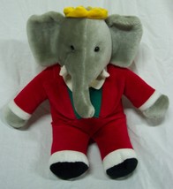 Vintage 1988 Gund Babar The Elephant 10&quot; Plush Stuffed Animal Toy - £19.82 GBP