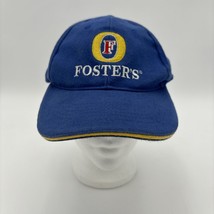 Fosters Beer Hat Cap Mens One Size Adjustable Blue 2007 Beer Alcohol Promo - £11.89 GBP