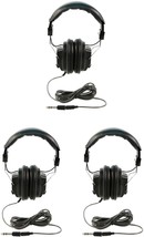 Califone 3068AV Switchable Stereo/Mono Headphones (Pack of 3), Black - $53.49