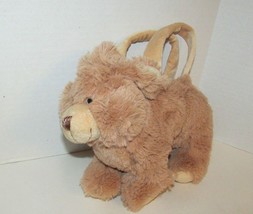 Fizzy France plush tan bunny rabbit purse child&#39;s stuffed animal girls bag puppy - $18.70