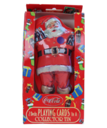 Coca Cola 2 Decks Playing Cards In Collector Santa Tin New In Package Bi... - $91.61 MXN