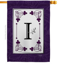 Classic I Initial House Flag Simply Beauty 28 X40 Double-Sided Banner - $36.97