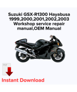 Suzuki GSX-R1300 Hayabusa  1999,2000,2001,2002,2003 Workshop service rep... - $14.99