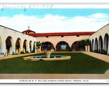 Kellogg Arabo Cavallo Ranch Scuderie Pomona California Ca Unp Wb Cartoli... - $4.04